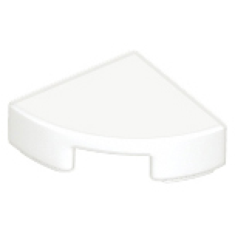 Tegel, Rond 1x1 kwart White